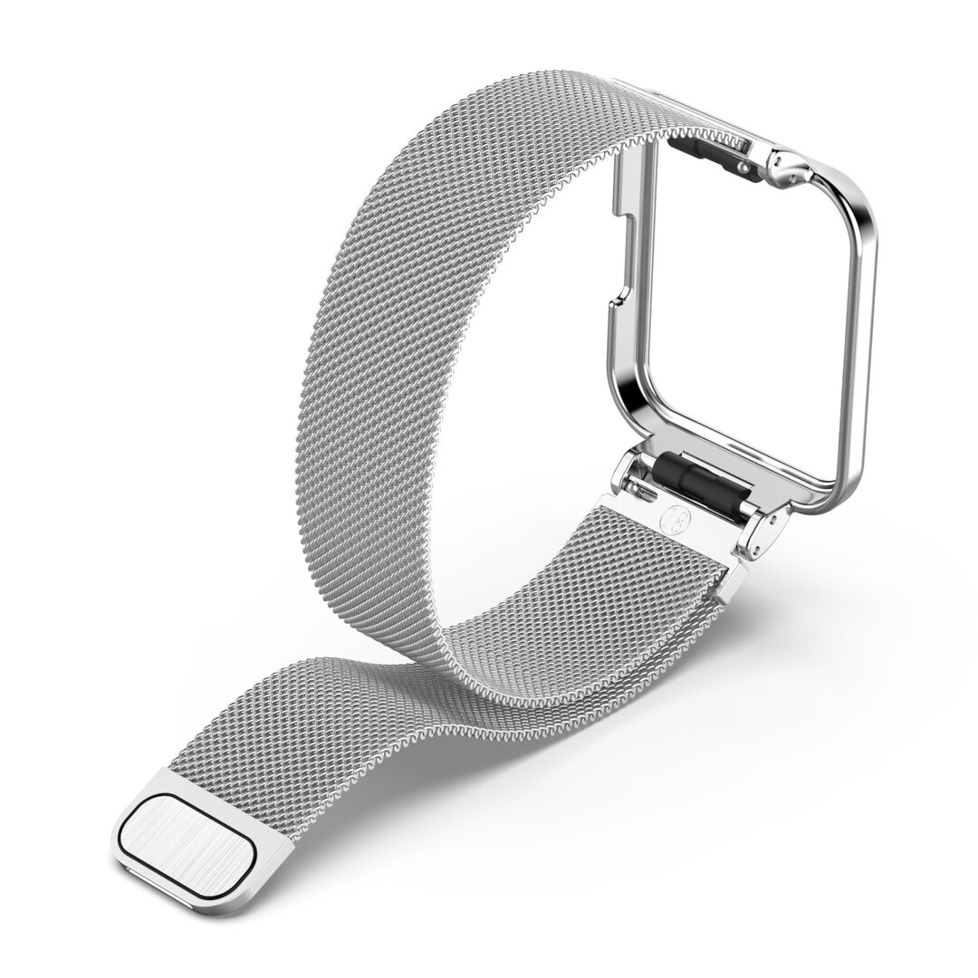 Milanese bandje met case - Zilver - Xiaomi Redmi Watch 2 (Lite)