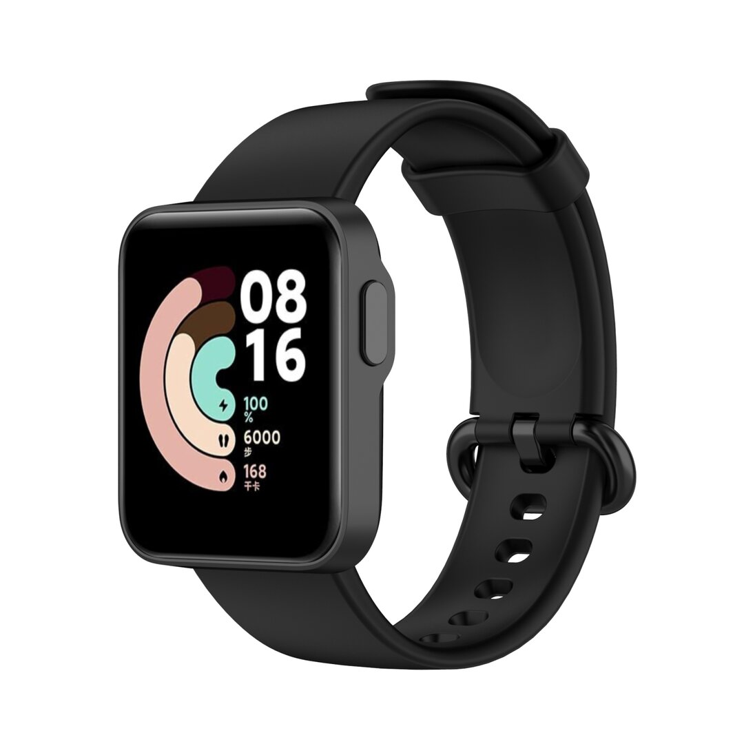 Classic siliconen sportbandje - Zwart - Xiaomi Mi Watch Lite / Redmi Watch