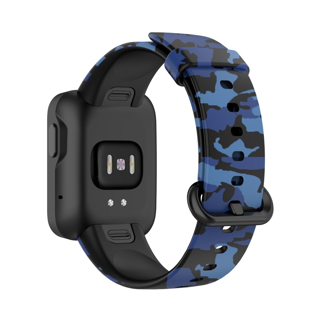 Siliconen band met print - Camouflage blauw - Xiaomi Mi Watch Lite / Redmi Watch