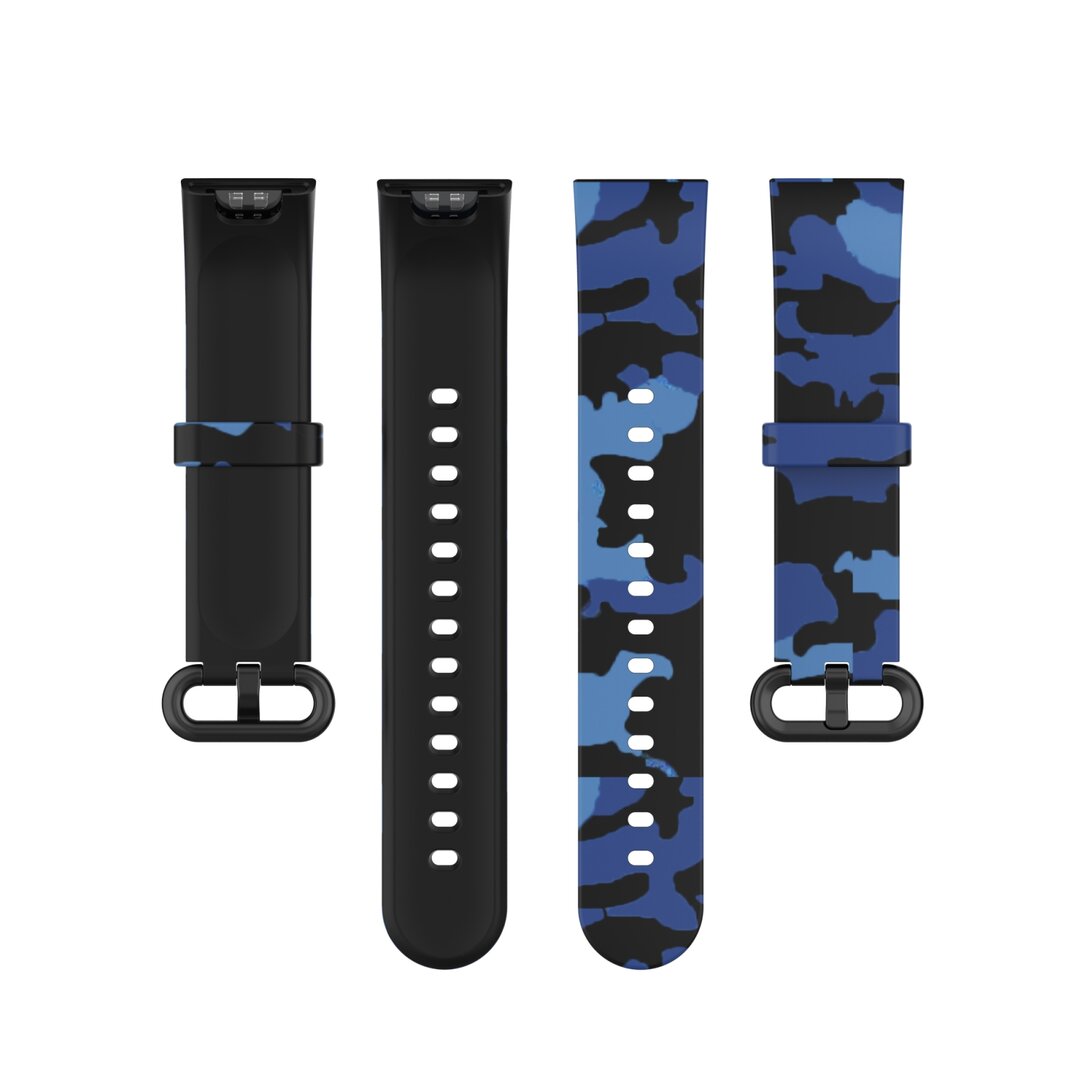 Siliconen band met print - Camouflage blauw - Xiaomi Mi Watch Lite / Redmi Watch