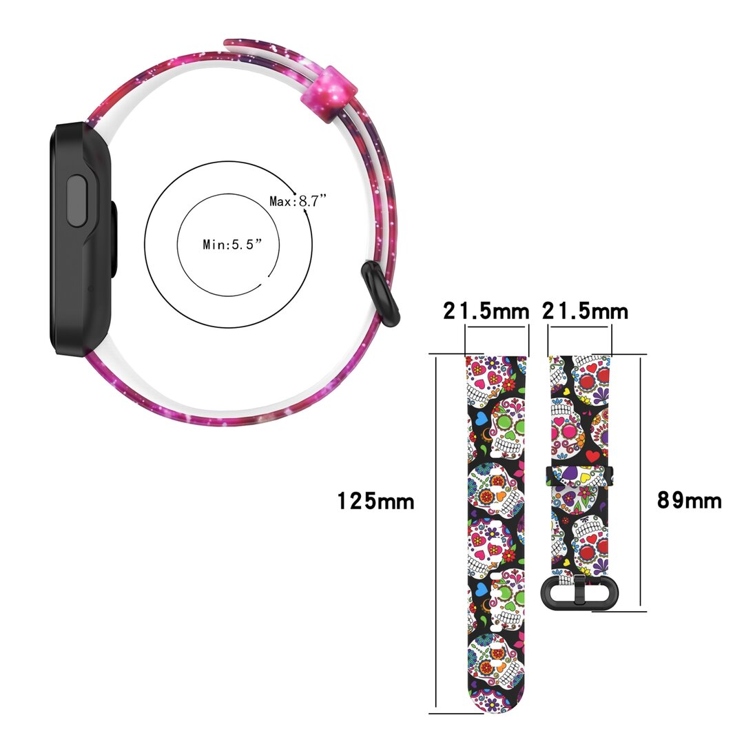 Siliconen band met print - Sierlijk design - Xiaomi Mi Watch Lite / Redmi Watch
