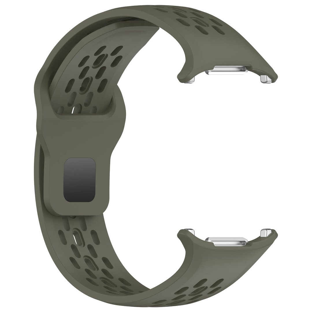 Siliconen sportband Holes Style - Donkergroen - Samsung Galaxy Watch Ultra 47mm