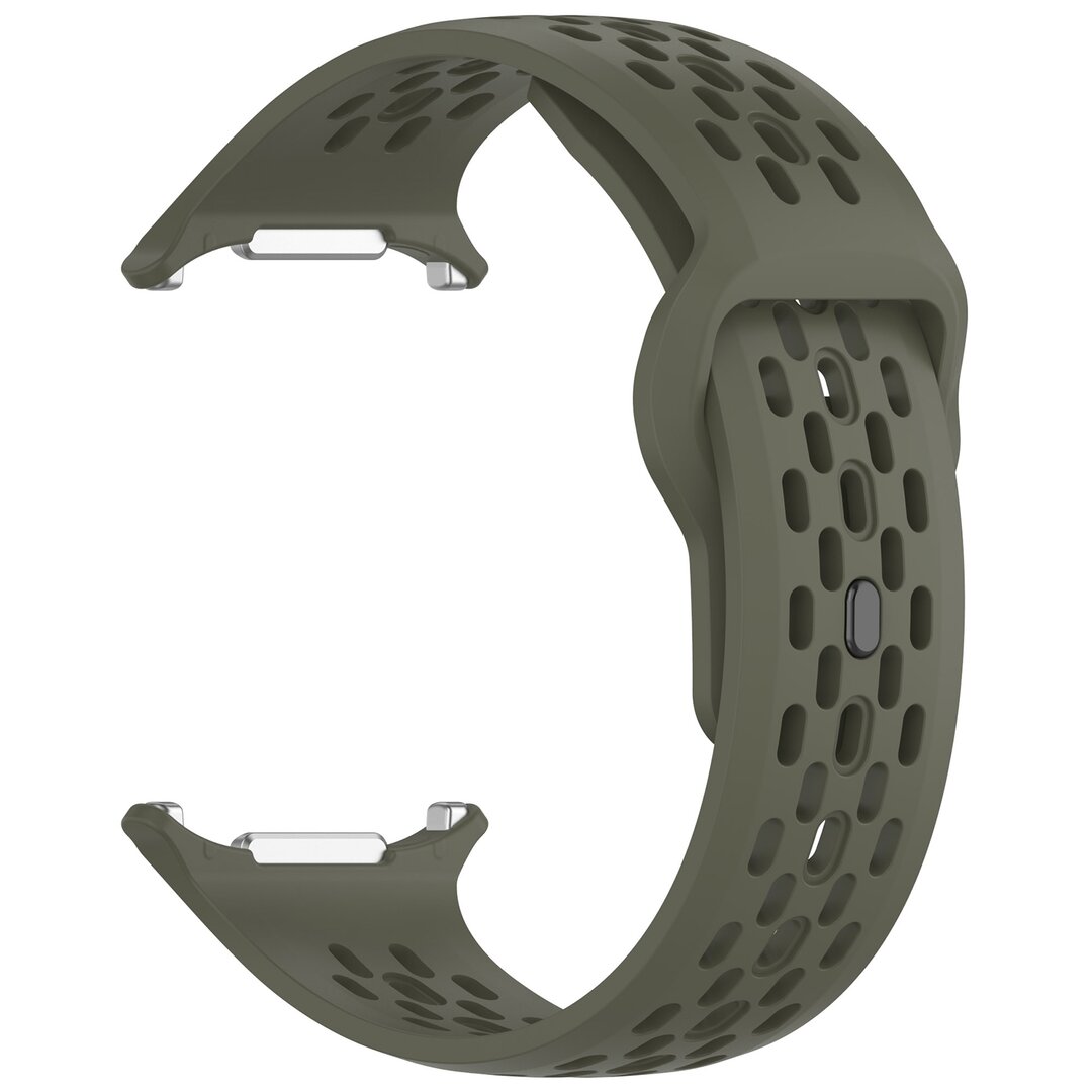 Siliconen sportband Holes Style - Donkergroen - Samsung Galaxy Watch Ultra 47mm
