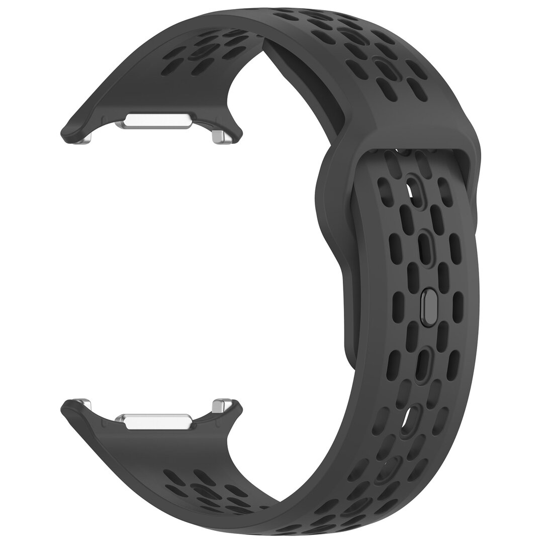 Siliconen sportband Holes Style - Zwart - Samsung Galaxy Watch Ultra 47mm