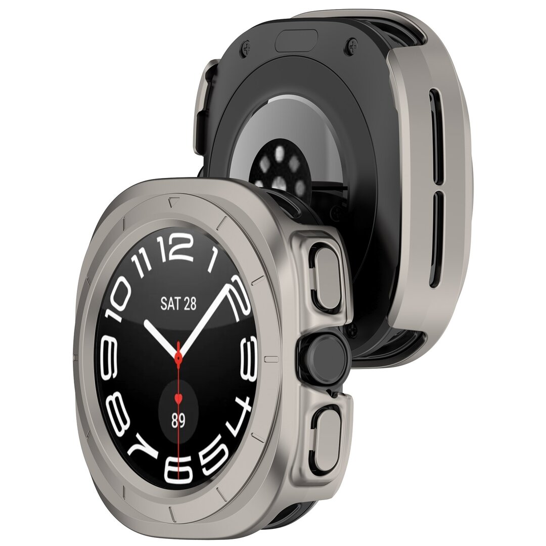 Hard case (open front) - Titanium kleur - Samsung Galaxy Watch Ultra 47mm