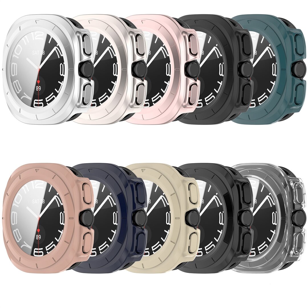 Hard case met screen protector (waterdicht) - Beige - Samsung Galaxy Watch Ultra 47mm