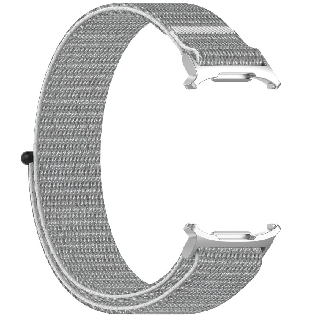 Nylon Sport loop bandje - Lichtgrijs - Samsung Galaxy Watch Ultra 47mm