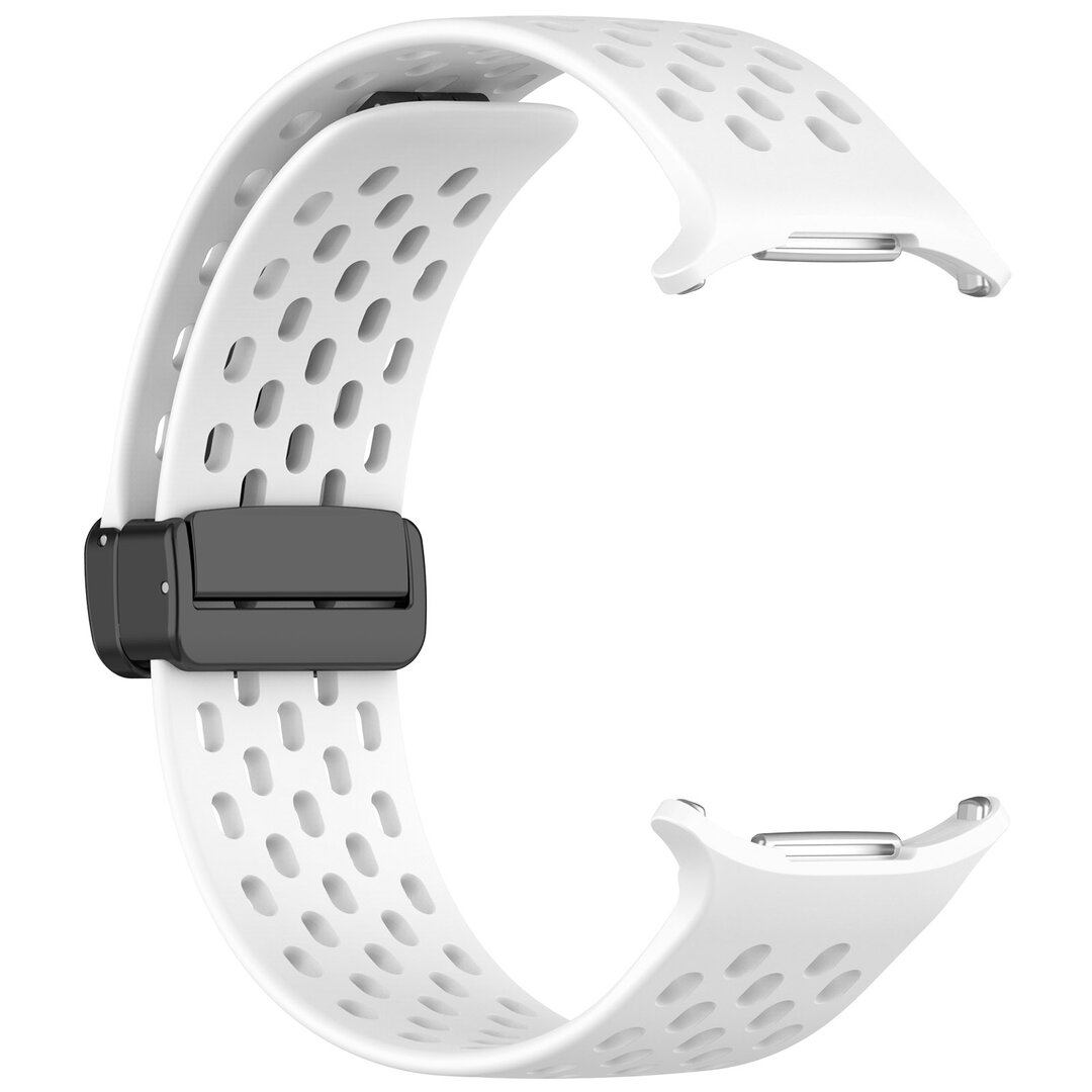 D-buckle siliconen sportband - Wit - Samsung Galaxy Watch Ultra 47mm