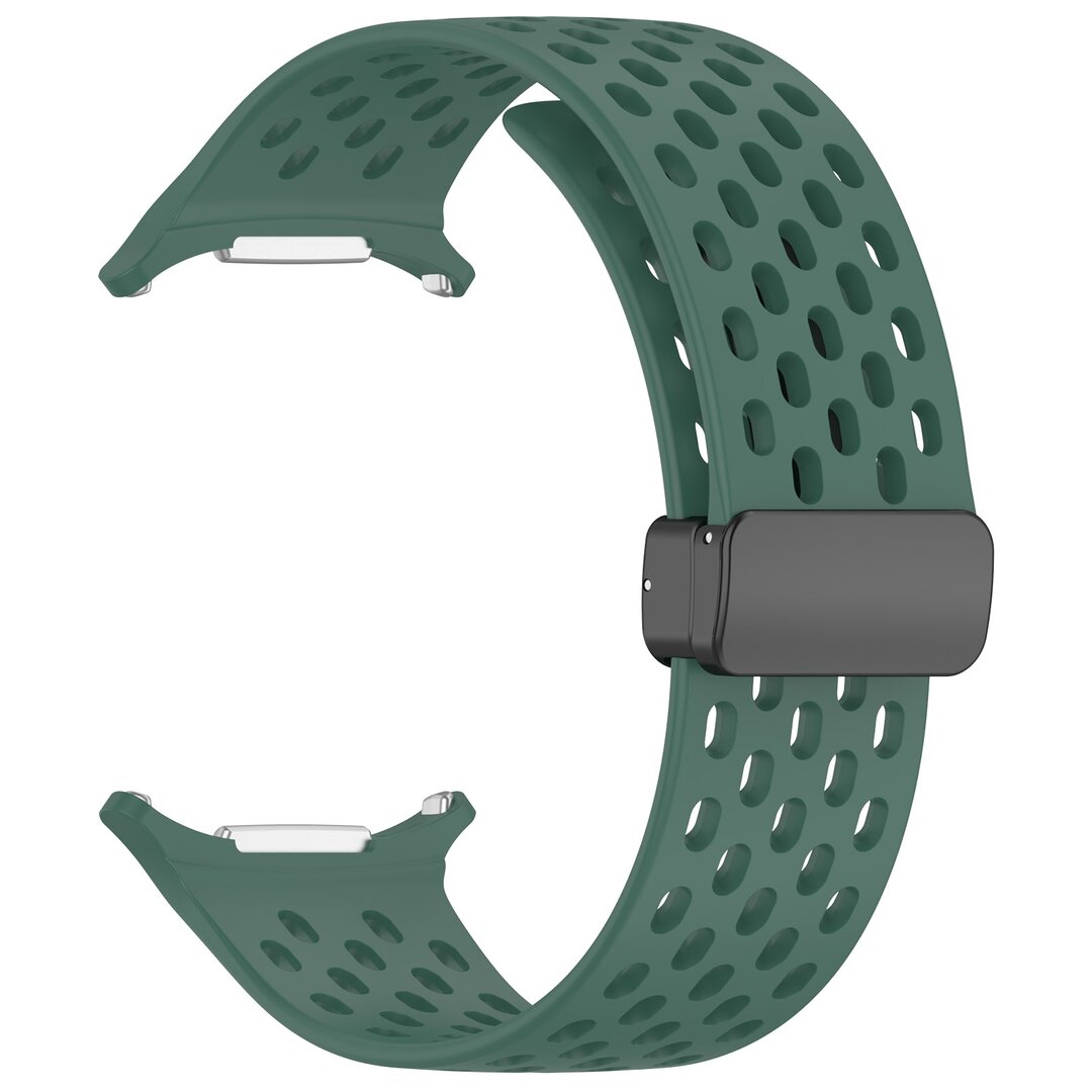 D-buckle siliconen sportband - Donkergroen - Samsung Galaxy Watch Ultra 47mm