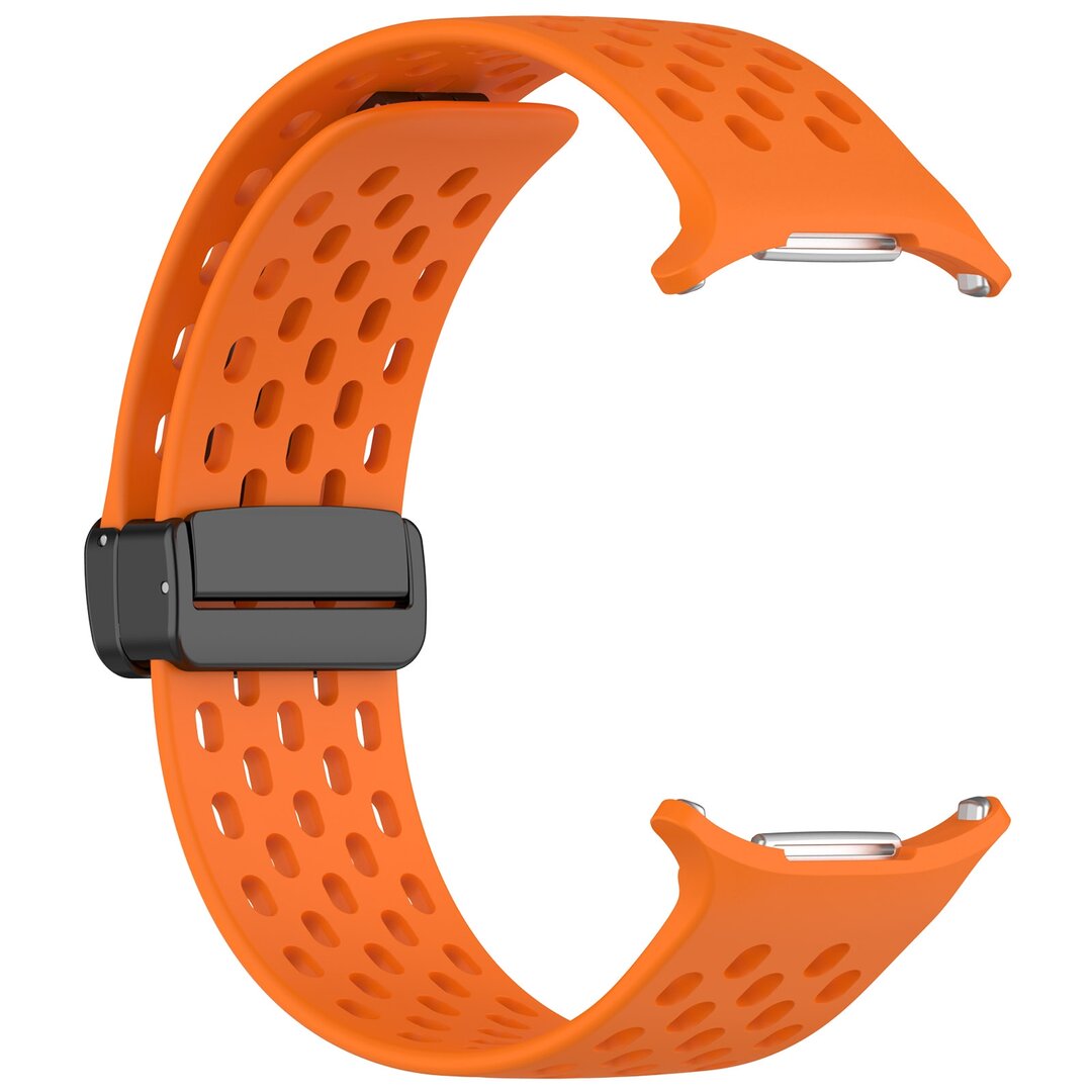 D-buckle siliconen sportband - Oranje - Samsung Galaxy Watch Ultra 47mm
