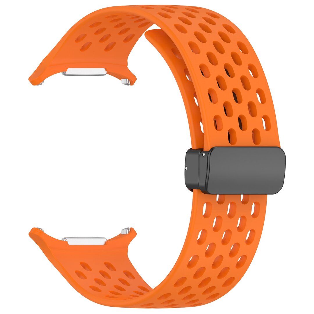 D-buckle siliconen sportband - Oranje - Samsung Galaxy Watch Ultra 47mm