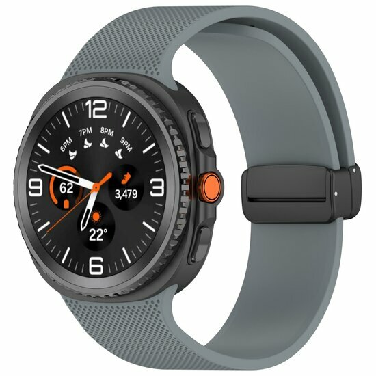 D-buckle sportband - Grijs - Samsung Galaxy Watch 8 Classic - 46mm