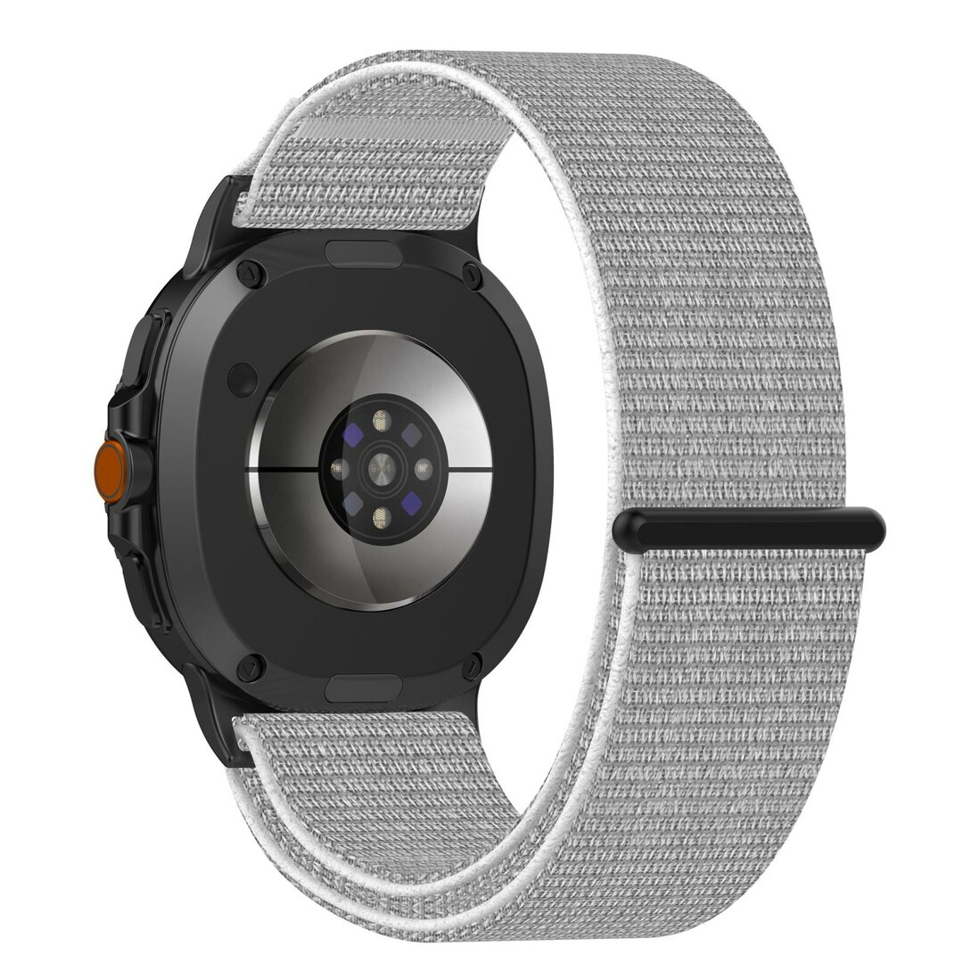 Sportloop nylon bandje - Lichtgrijs - Samsung Galaxy Watch 8 - 40mm / 44mm