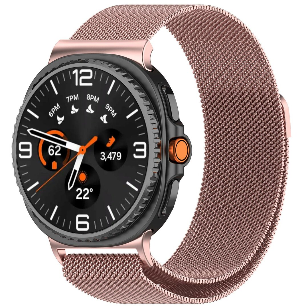 Milanese band - Ros&eacute; goud - Samsung Galaxy Watch 8 - 40mm / 44mm