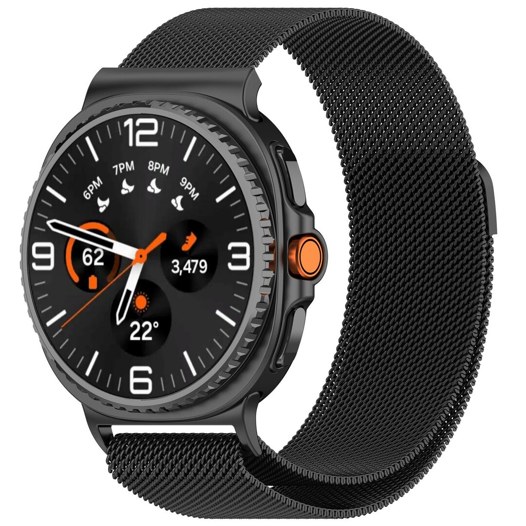 Milanese band - Zwart - Samsung Galaxy Watch 8 - 40mm / 44mm
