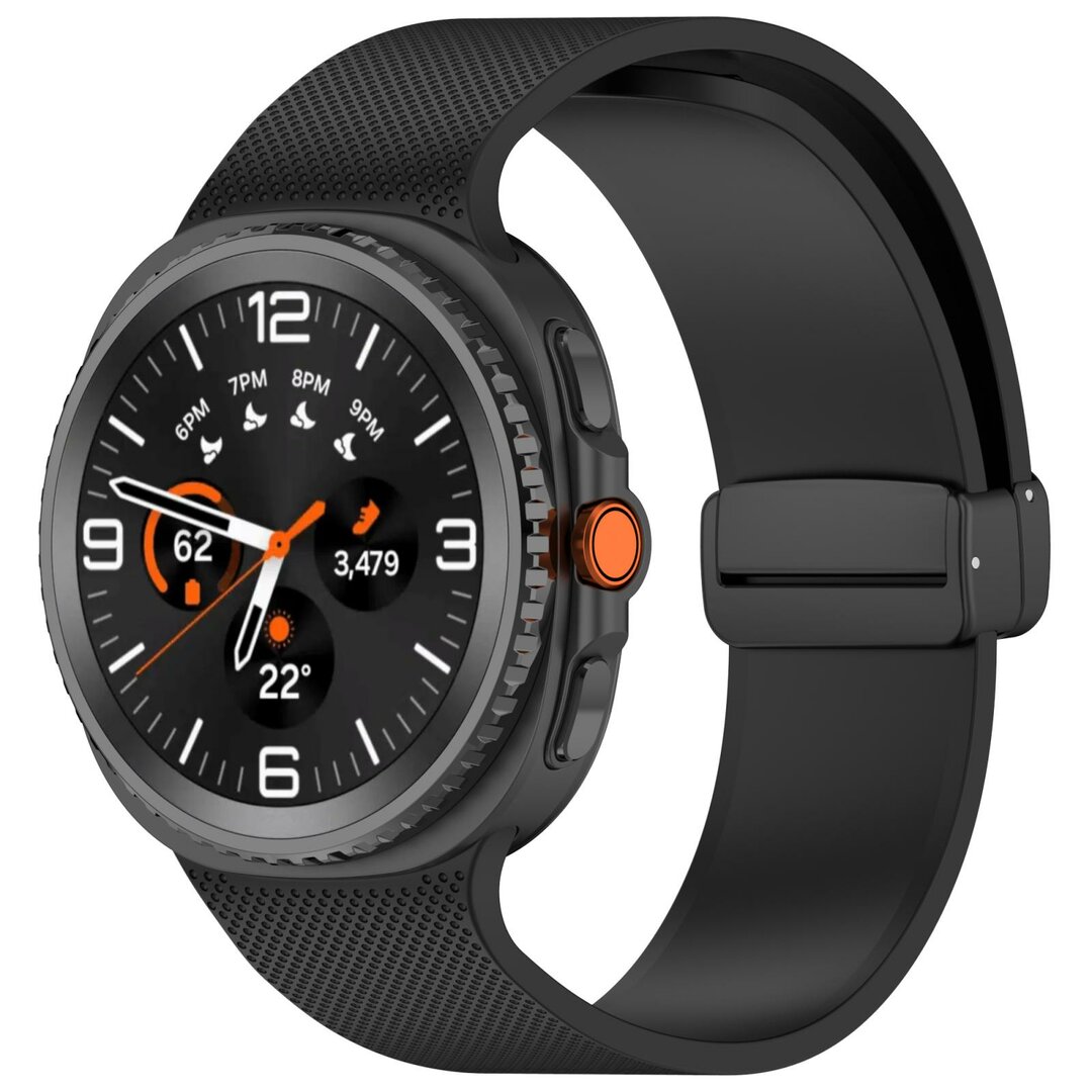 D-buckle sportband - Zwart - Samsung Galaxy Watch 8 - 40mm / 44mm