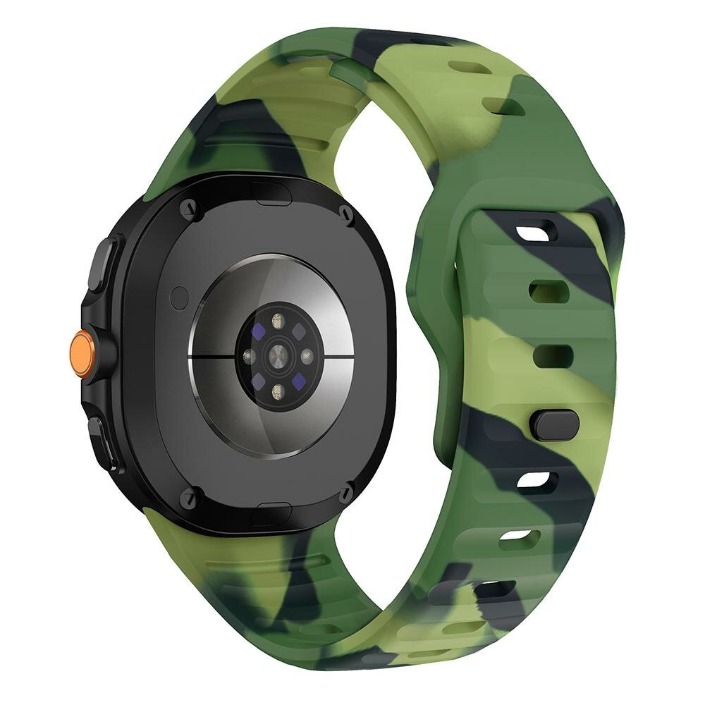 Wave siliconen band - Camouflage groen - Samsung Galaxy Watch 8 - 40mm / 44mm