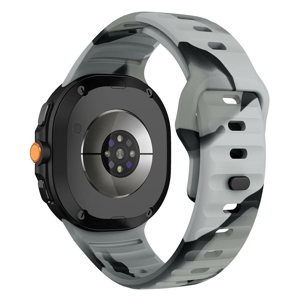 Wave siliconen band - Camouflage grijs - Samsung Galaxy Watch 8 - 40mm / 44mm