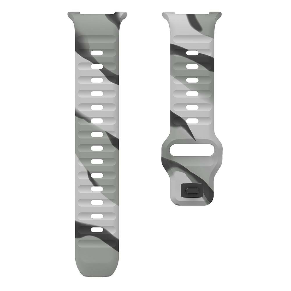 Wave siliconen band - Camouflage grijs - Samsung Galaxy Watch 8 - 40mm / 44mm