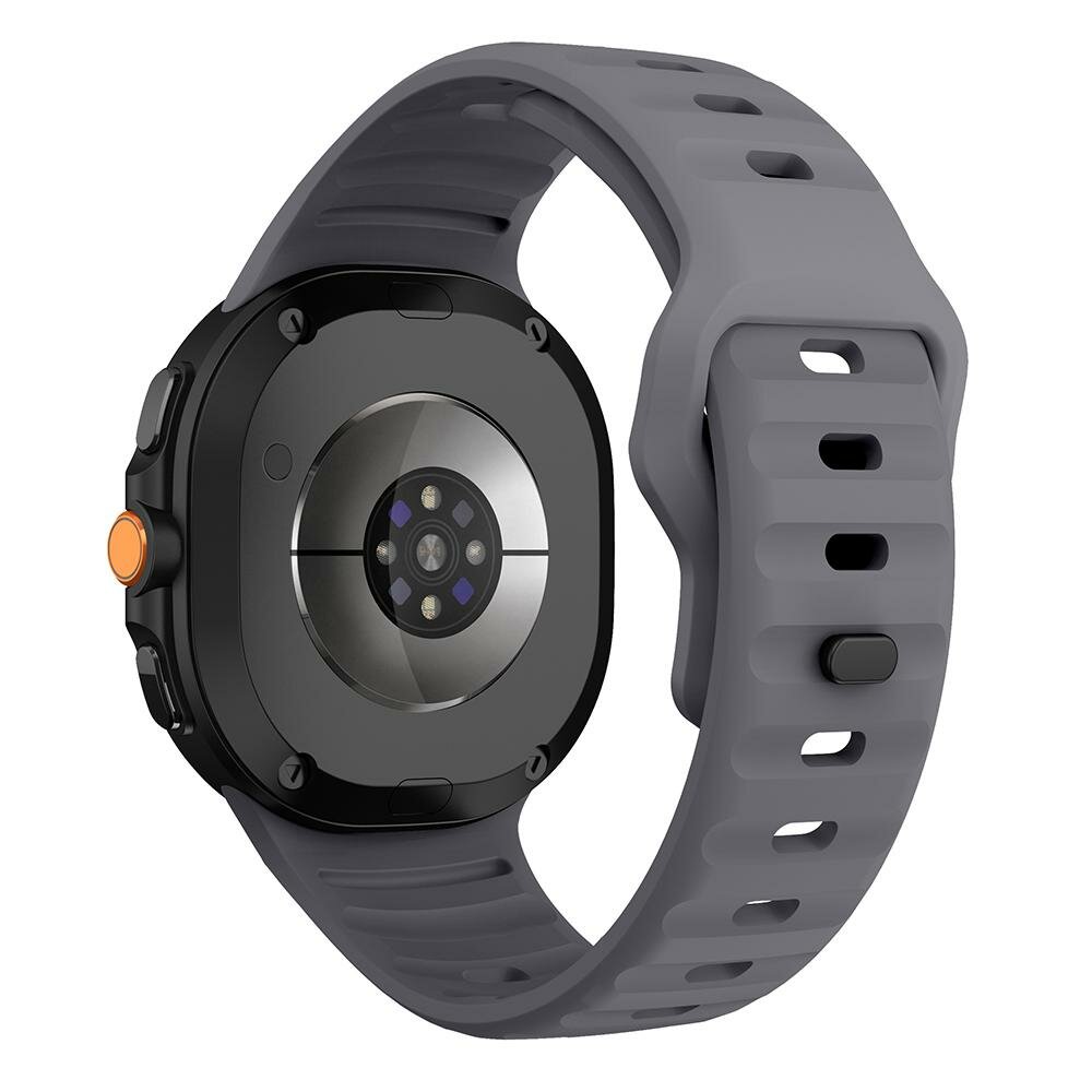 Wave siliconen band - Grijs - Samsung Galaxy Watch 8 - 40mm / 44mm