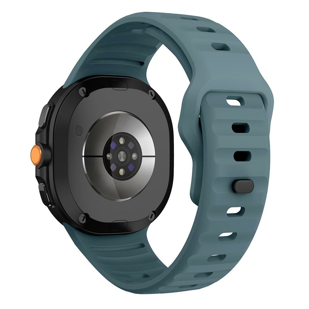 Wave siliconen band - Grijsblauw - Samsung Galaxy Watch 8 - 40mm / 44mm