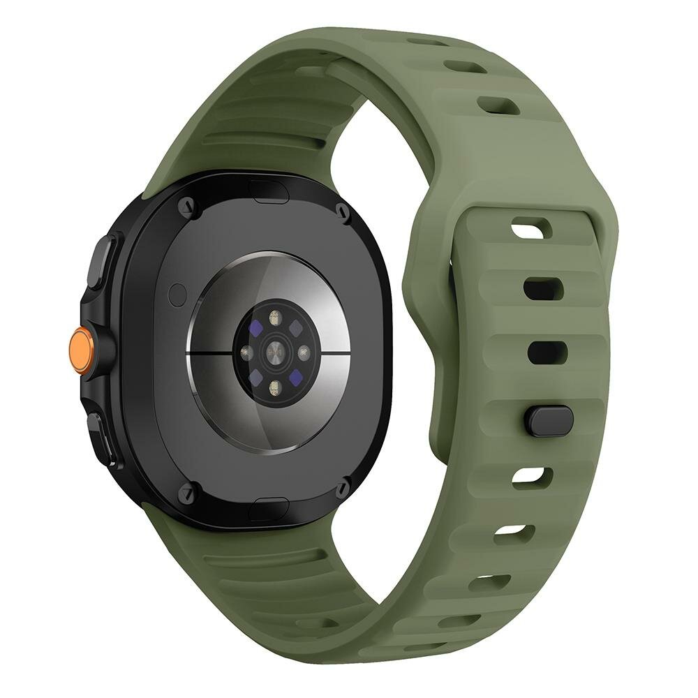 Wave siliconen band - Donkergroen - Samsung Galaxy Watch 8 - 40mm / 44mm