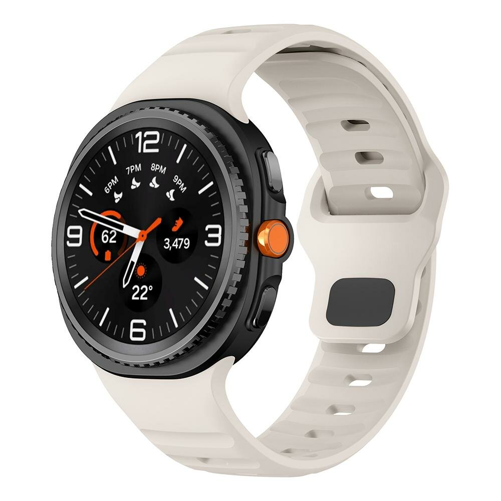 Wave siliconen band - Starlight - Samsung Galaxy Watch 8 - 40mm / 44mm