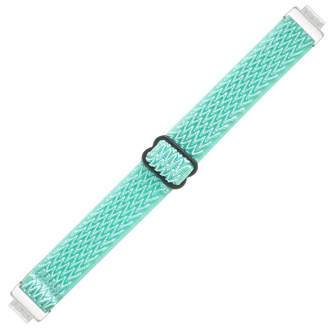 FitBit Inspire 2 &amp; Ace 3 Elastische solo loop nylon bandje - Turquoise