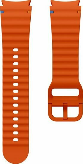 Wave Sportband - Maat: S/M - Oranje -  Samsung Galaxy Watch 4 Classic - 42mm &amp; 46mm
