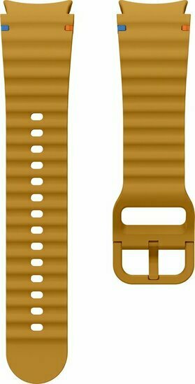 Wave Sportband - Maat: S/M - Oker -  Samsung Galaxy Watch 4 Classic - 42mm &amp; 46mm