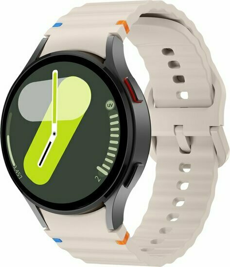 Wave Sportband - Maat: S/M - Sterrenlicht -  Samsung Galaxy Watch 4 - 40mm &amp; 44mm