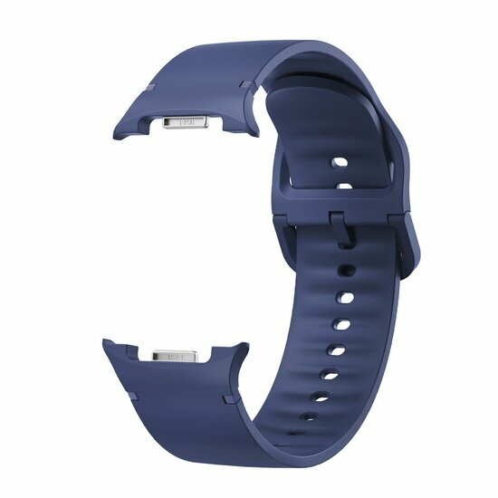 Soft siliconen band - Maat: M/L - Donkerblauw - Samsung Galaxy Watch 8 - 40mm / 44mm