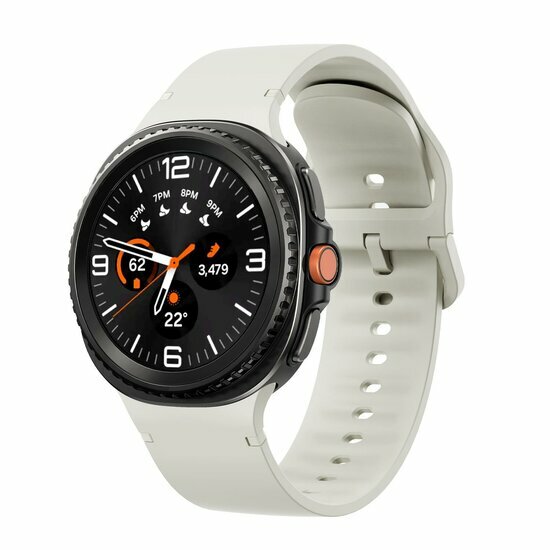 Soft siliconen band - Maat: M/L - Roomwit - Samsung Galaxy Watch 8 - 40mm / 44mm