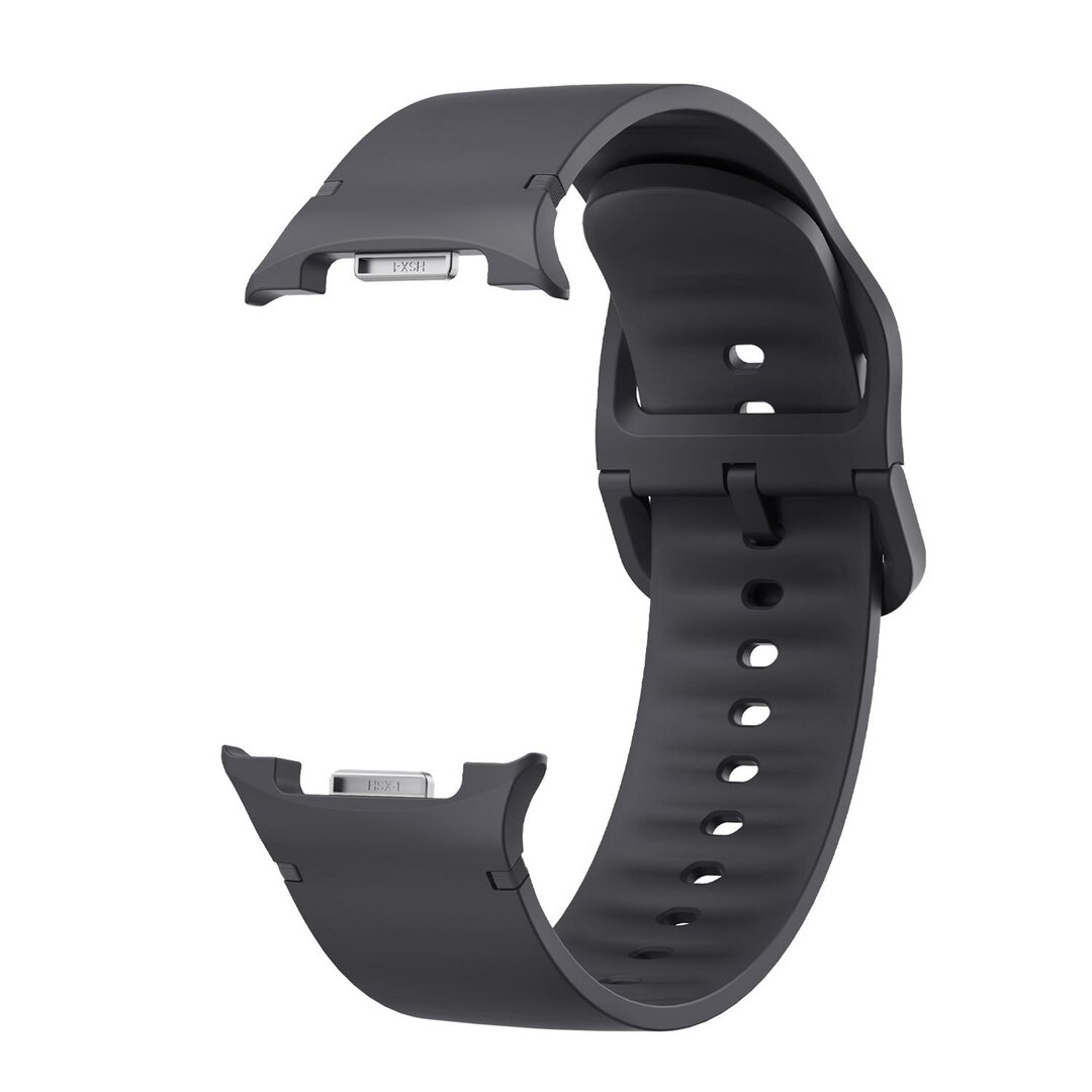 Soft siliconen band - Maat: S/M - Donkergrijs - Samsung Galaxy Watch 8 - 40mm / 44mm