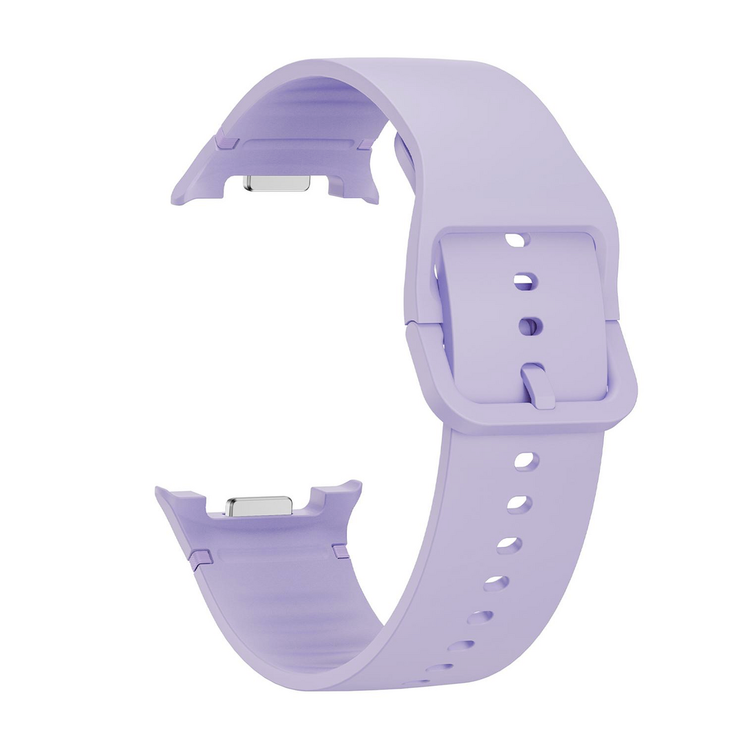 Soft siliconen band - Maat: S/M - Paars - Samsung Galaxy Watch 8 - 40mm / 44mm