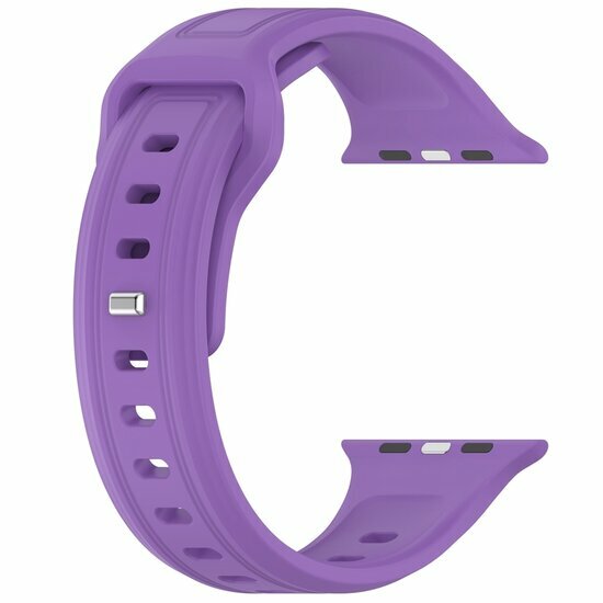 Square siliconen band - Paars - Geschikt voor Apple Watch 38mm / 40mm / 41mm / 42mm