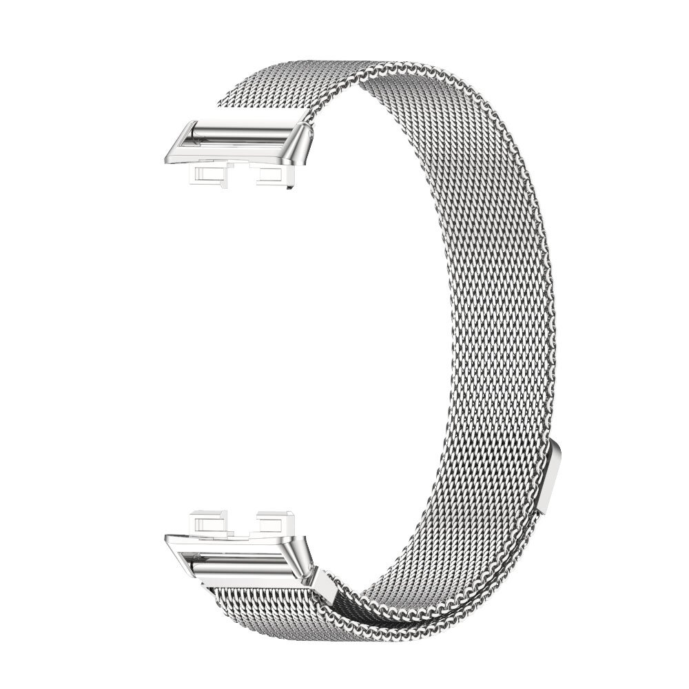 Milanese bandje - Zilver - Huawei Band 10 / 9 / 8