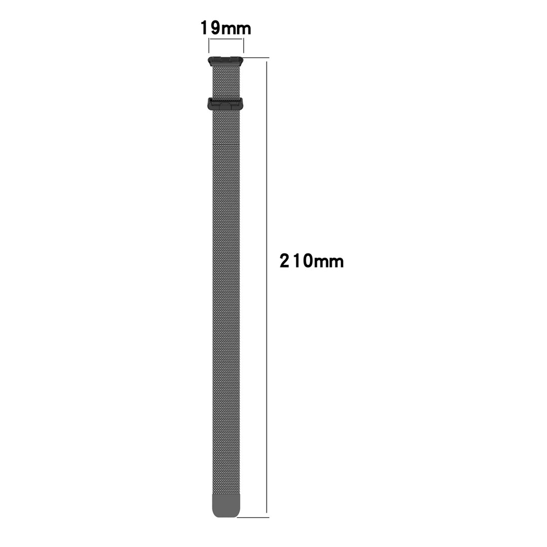 Milanese bandje - Zwart - Huawei Band 10 / 9 / 8