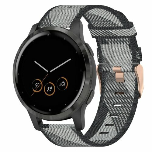 Garmin Venu 4 - 41mm - Canvas nylon bandje - Grijs
