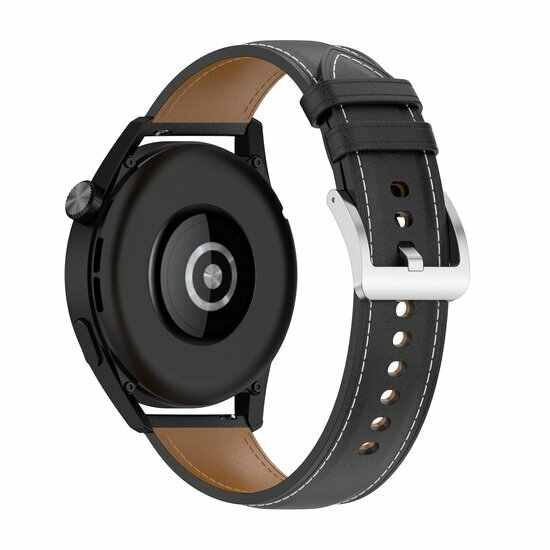 Garmin Venu 4 - 45mm - Luxe leren bandje - Zwart - leather