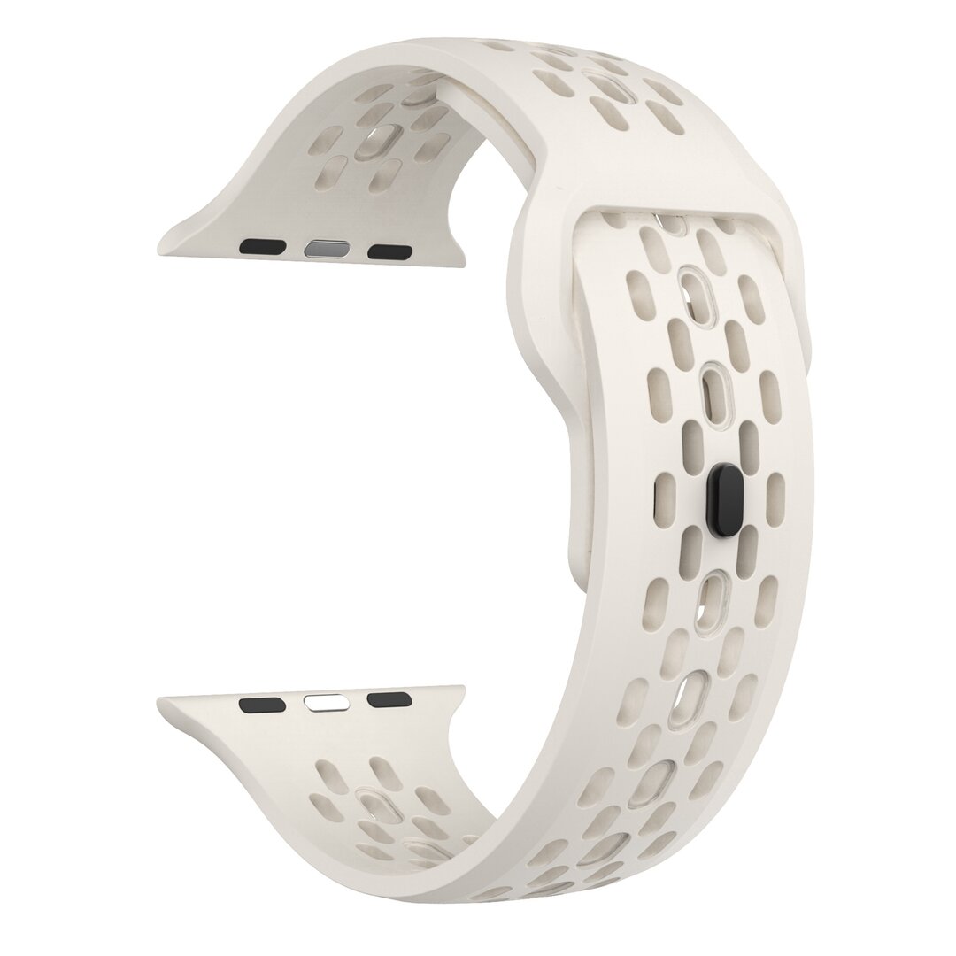 Ultimate Sport Edition bandje - Sterrenlicht / starlight - Geschikt voor Apple Watch 44mm / 45mm / 46mm / 49mm