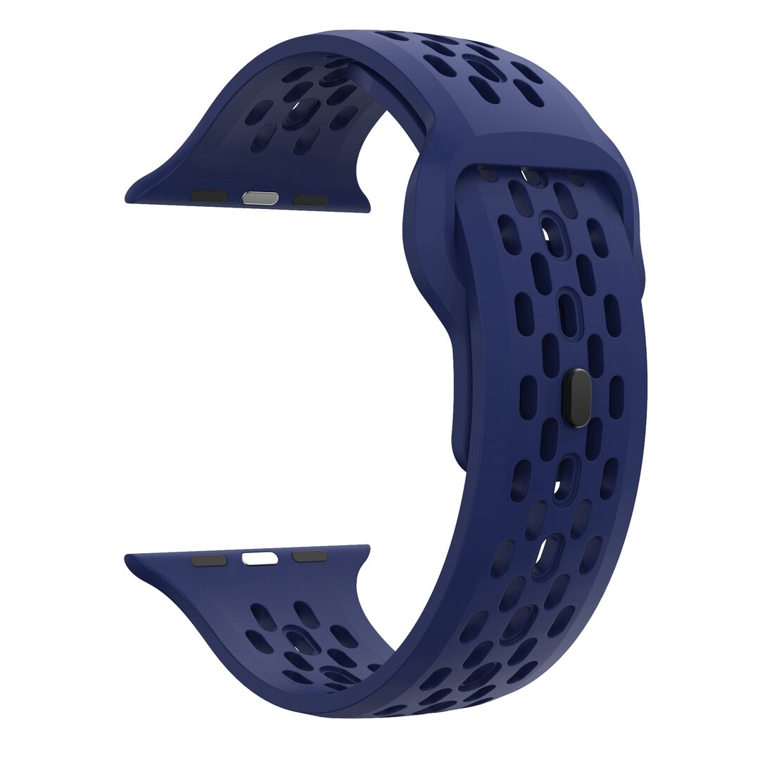 Ultimate Sport Edition bandje - Donkerblauw - Geschikt voor Apple Watch 44mm / 45mm / 46mm / 49mm