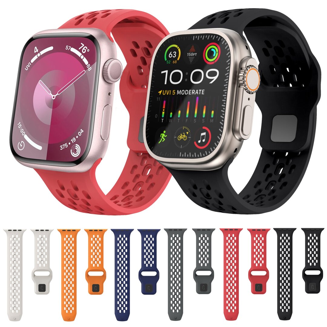 Ultimate Sport Edition bandje - Donkerblauw - Geschikt voor Apple Watch 44mm / 45mm / 46mm / 49mm
