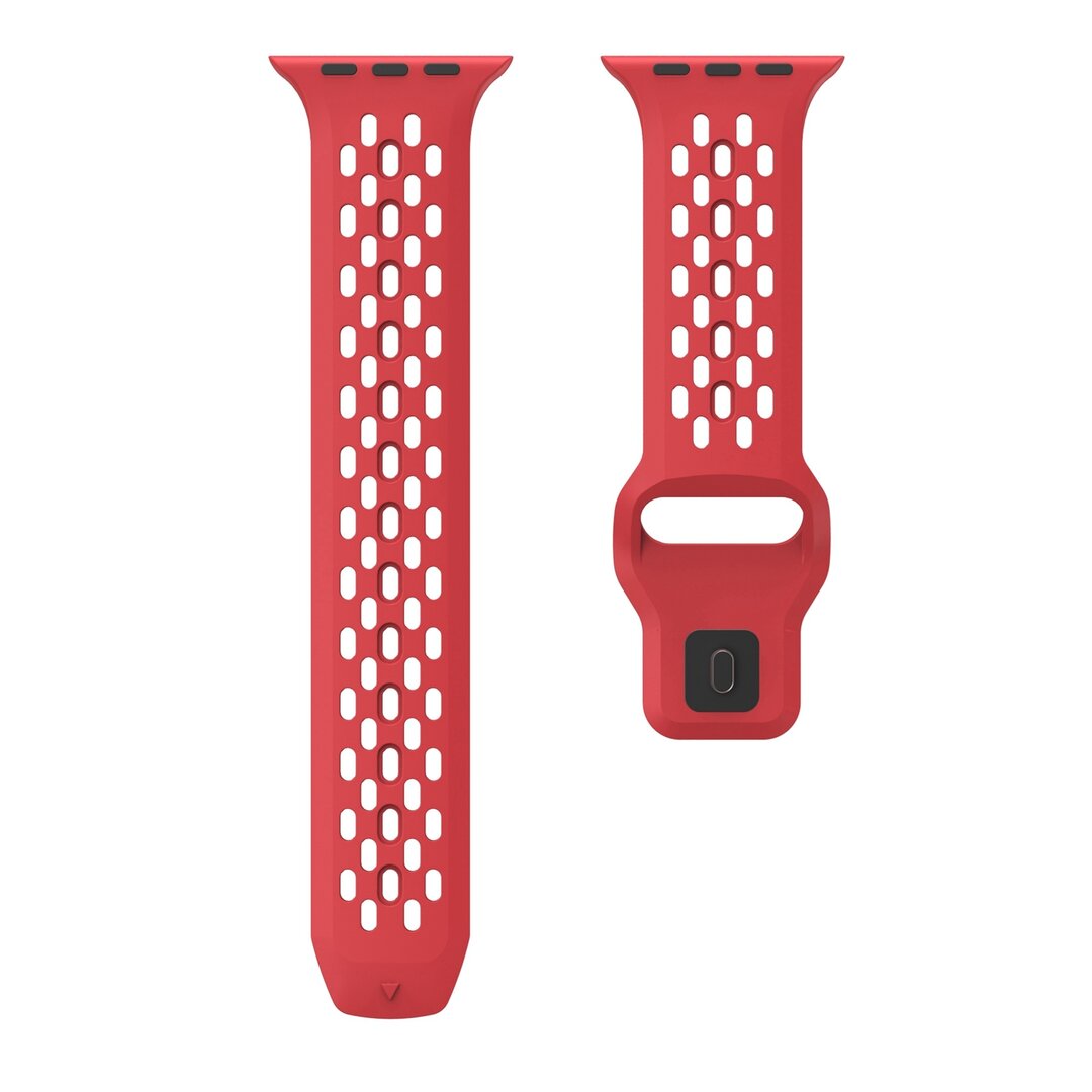 Ultimate Sport Edition bandje - Rood - Geschikt voor Apple Watch 44mm / 45mm / 46mm / 49mm