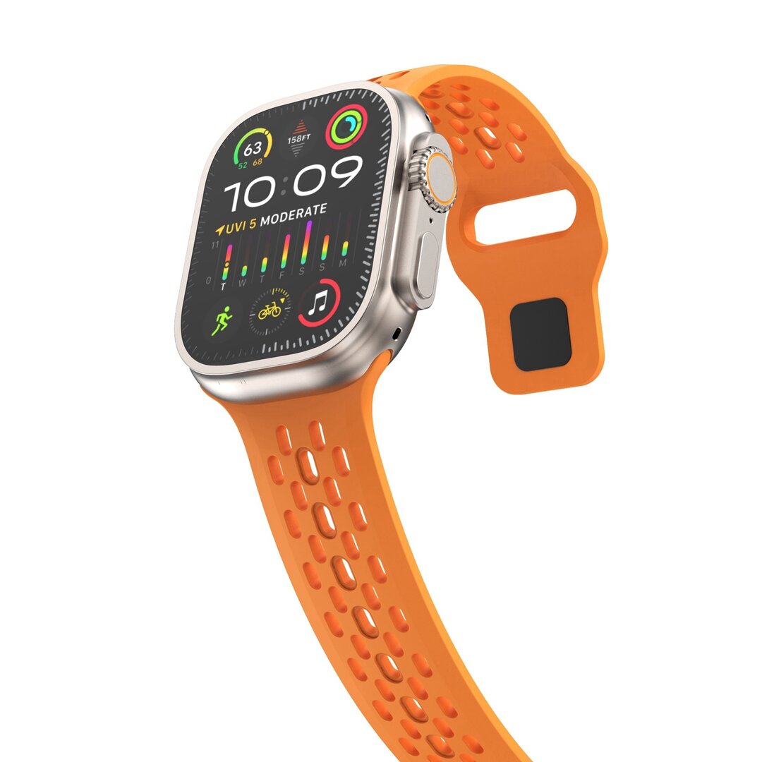 Ultimate Sport Edition bandje - Oranje - Geschikt voor Apple Watch 44mm / 45mm / 46mm / 49mm