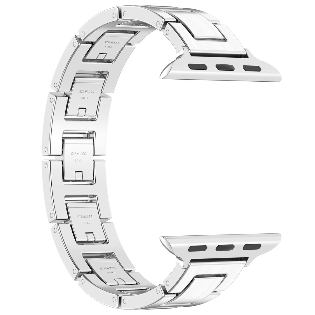 Slim Stainless steel quick-release band (small) - Zilver - Geschikt voor Apple watch 38mm / 40mm / 41mm / 42mm