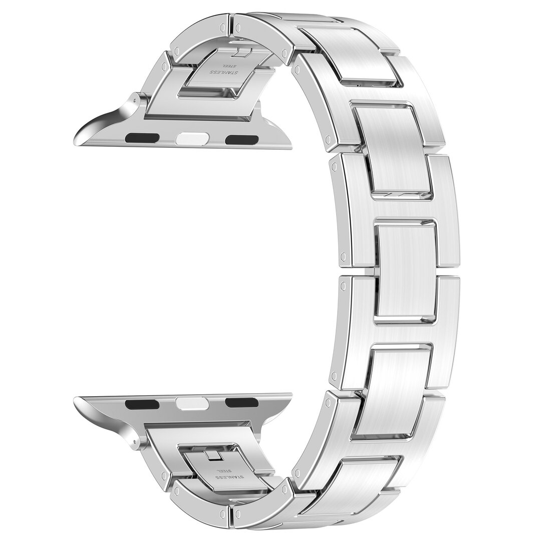 Slim Stainless steel quick-release band (small) - Zilver - Geschikt voor Apple watch 38mm / 40mm / 41mm / 42mm