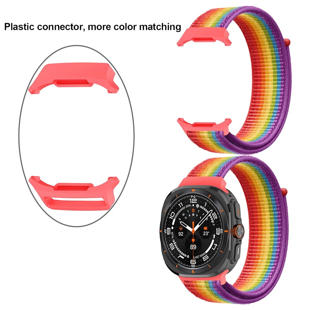 Nylon loop bandje - Blauw - Samsung Galaxy Watch Ultra 47mm