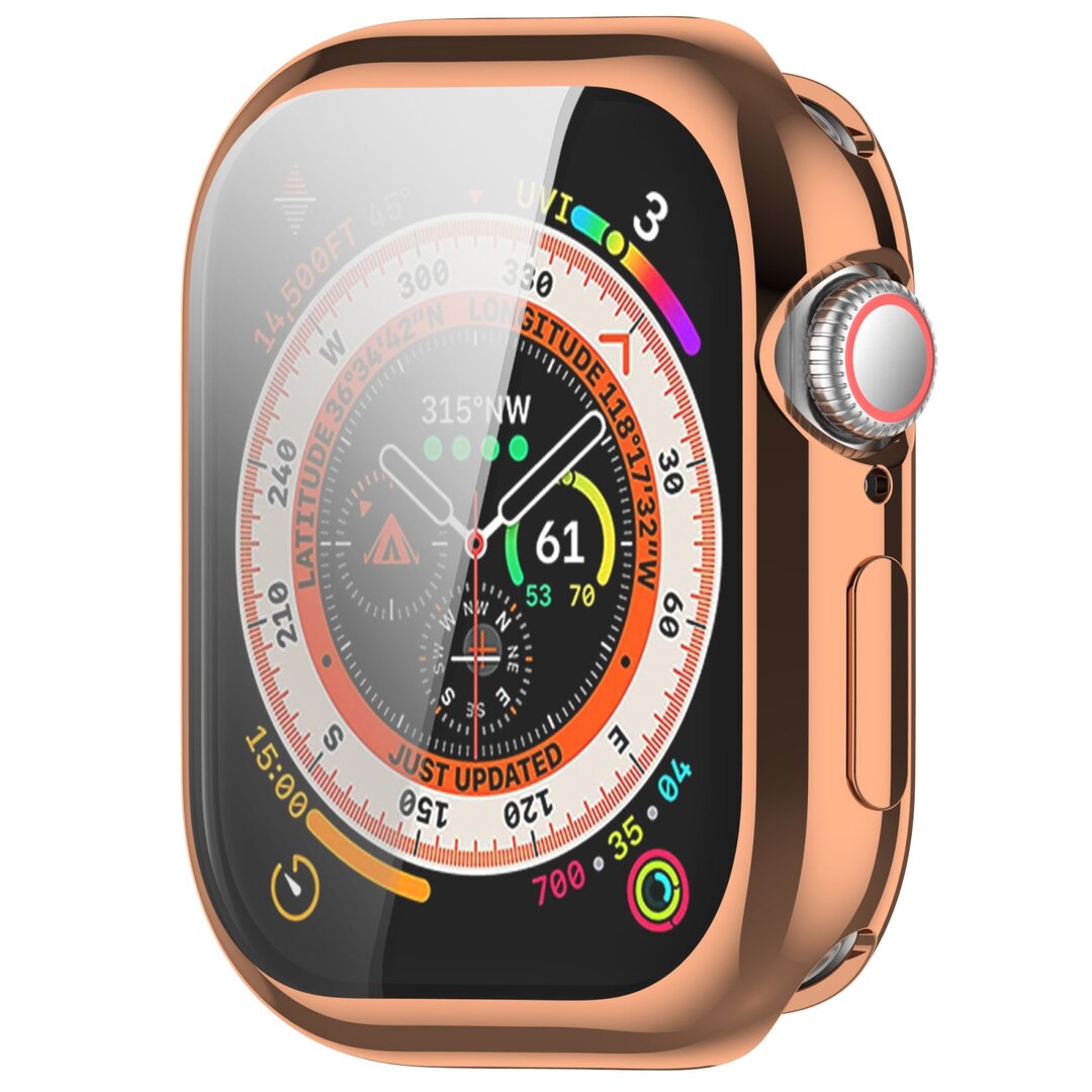 Apple Watch TPU case - Champagne / Ros&eacute; goud - Geschikt voor Apple Watch 46mm