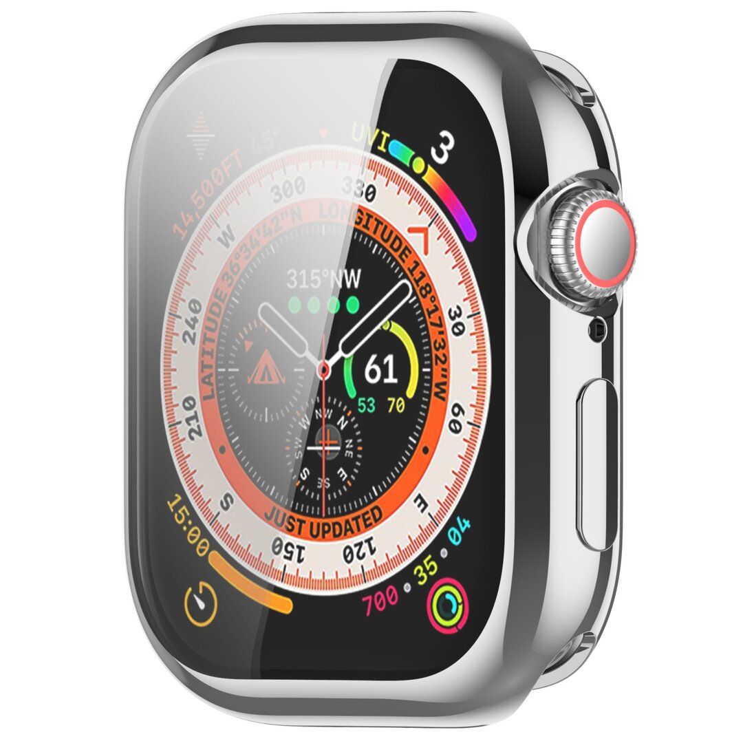Apple Watch TPU case - Zilver - Geschikt voor Apple Watch 46mm